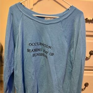 Wildfox Blue Graphic Sweatshirt